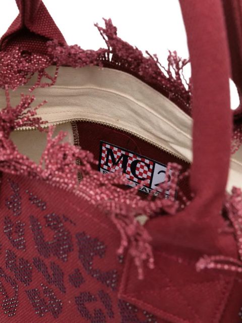MC2 Saint Barth Vanity leopard-print tote bag - Red