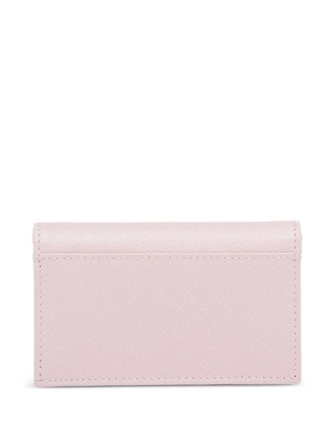 Prada triangle-logo cardholder - Pink