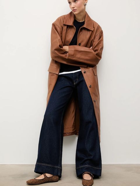 Answear.LAB baleriny zamszowe kolor brązowy - zdjęcie produktu nr 2