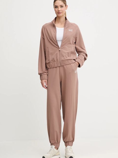 EA7 Emporio Armani dres damski kolor brązowy AF13135.7W000118 - zdjęcie produktu nr 1