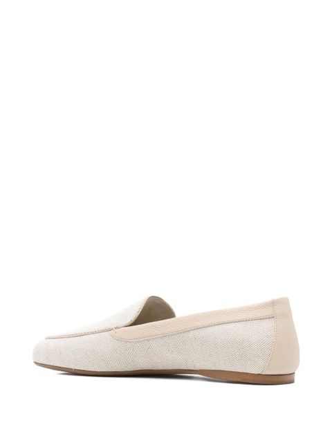 KHAITE textured loafers - White