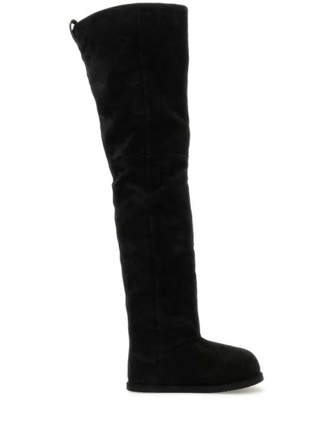 Amina Muaddi Heidi over-the-knee boots - Blue - zdjęcie produktu nr 1