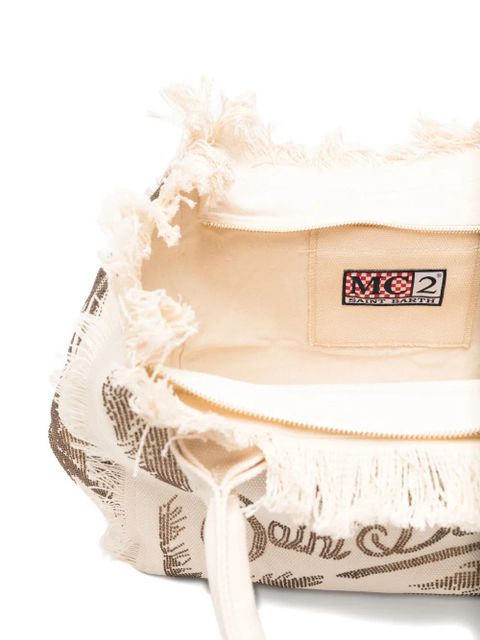 MC2 Saint Barth fringe-trimmed tote bag - Neutrals