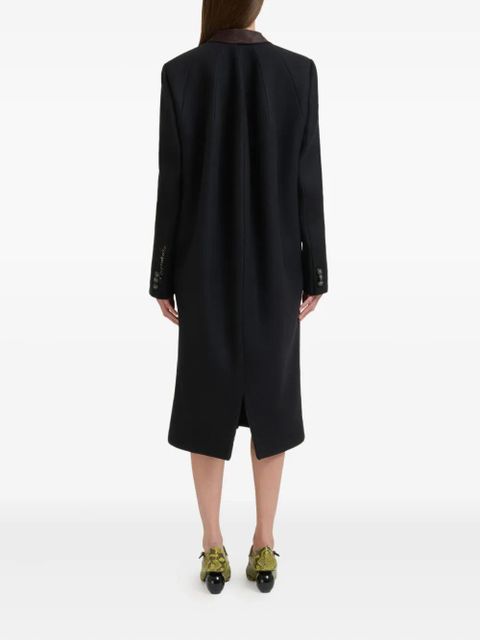Marni four-button wool-felt coat - Black
