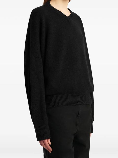 KHAITE Wolfe cashmere sweater - Black