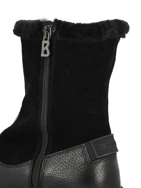 BOGNER shearling lug-sole boots - Black
