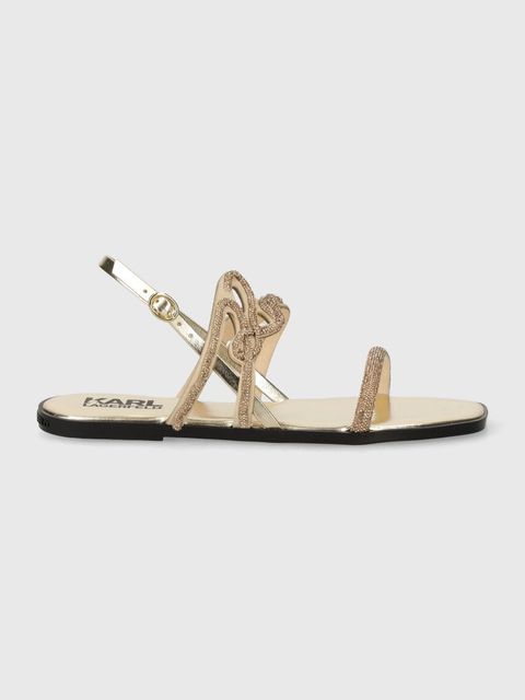 Karl Lagerfeld sandały OLYMPIA damskie kolor złoty KL87425 - zdjęcie produktu nr 2