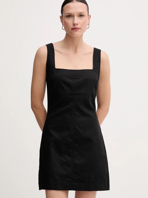 Calvin Klein Jeans sukienka z domieszką lnu - zdjęcie produktu nr 1