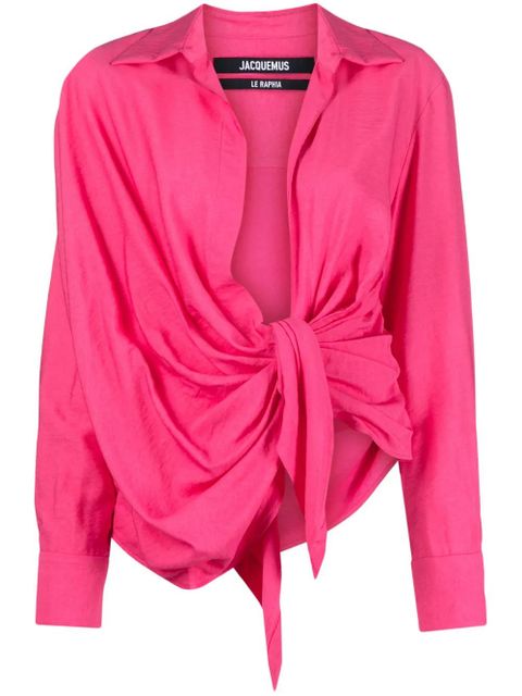 Jacquemus La chemise Bahia shirt - Pink - zdjęcie produktu nr 1