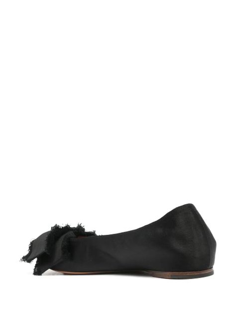 Lanvin bow-embellished ballerina shoes - Black