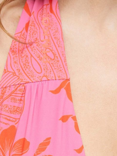 Pinko biustonosz kąpielowy kolor różowy miękka miseczka