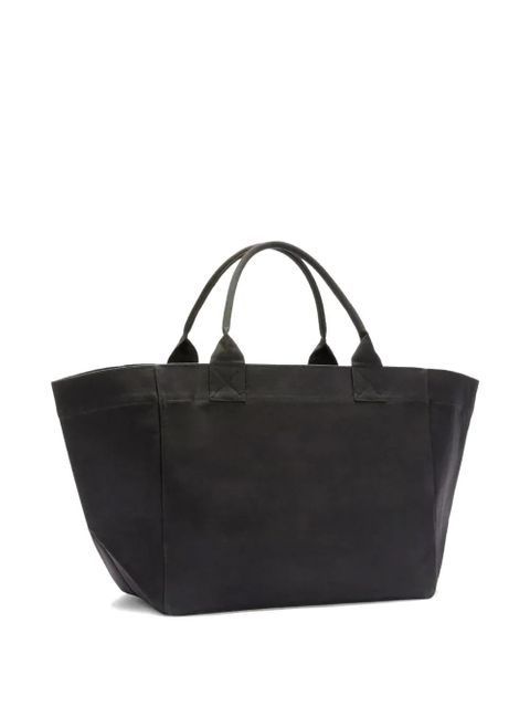 GANNI XXL cherry logo tote bag - Black