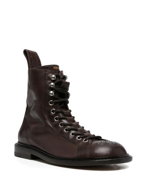 Versace lace-up brogue boots - Brown - zdjęcie produktu nr 2