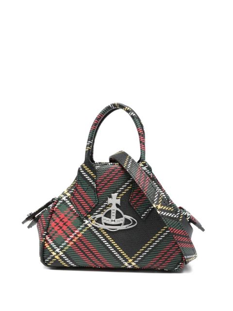 Vivienne Westwood mini Yasmin tartan-check cross body bag - Green - zdjęcie produktu nr 1