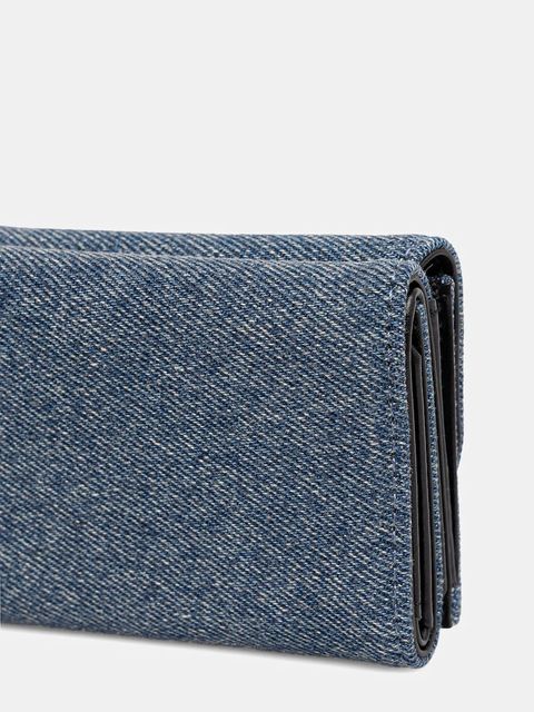 Diesel portfel 1DR 1DR TRI FOLD COIN XS II damski kolor niebieski X09887.P1730 - zdjęcie produktu nr 2