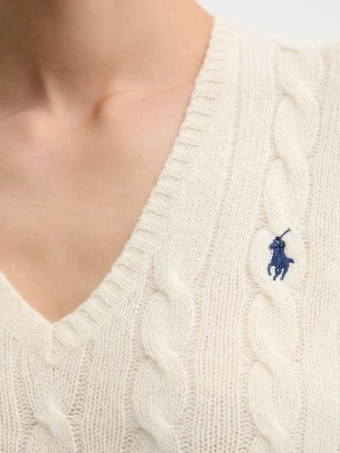 Polo Ralph Lauren sweter damski kolor beżowy 211971866