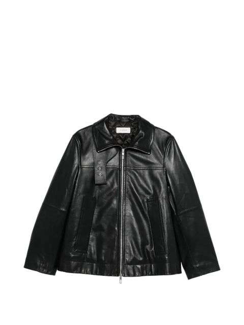 Sportmax leather jacket - Black - zdjęcie produktu nr 1