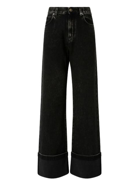 PINKO folded-hem jeans - Black - zdjęcie produktu nr 1