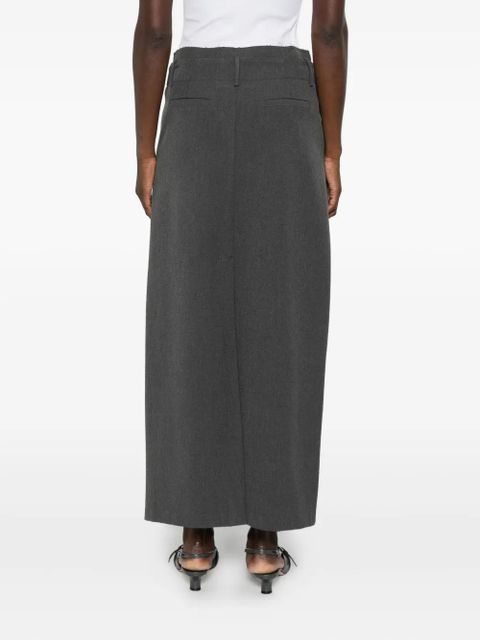 Eleh high-waisted straight skirt - Grey