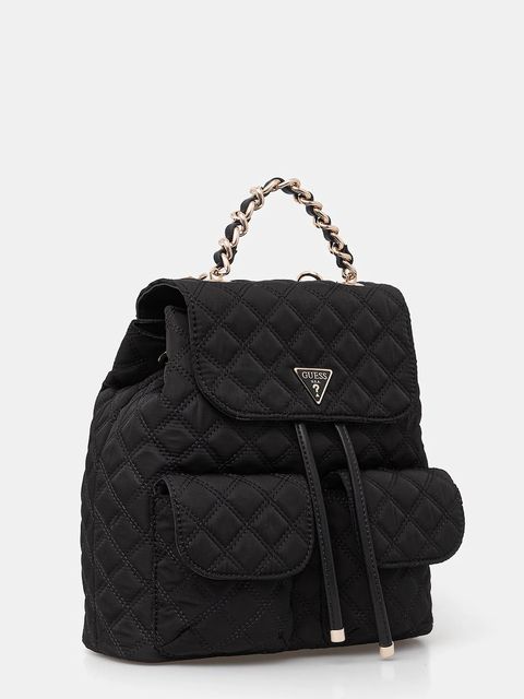 Guess plecak GIULLY damski kolor czarny mały gładki HWYQ96 73330 - zdjęcie produktu nr 2