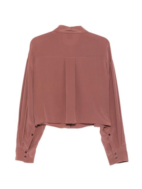 Alysi long-sleeve cropped shirt - Brown - zdjęcie produktu nr 2