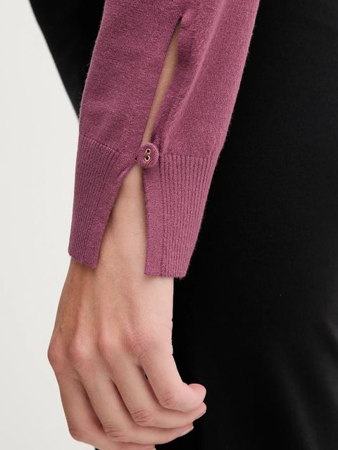 United Colors of Benetton sweter damski kolor fioletowy lekki 1W2AD10E0