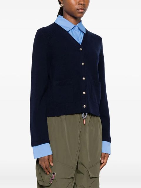 Maje patch-pockets button-up cardigan - Blue