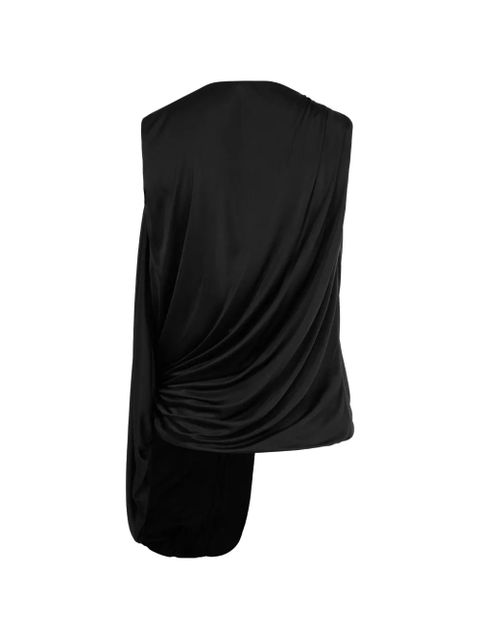 LOEWE draped V-neck top - Black - zdjęcie produktu nr 2