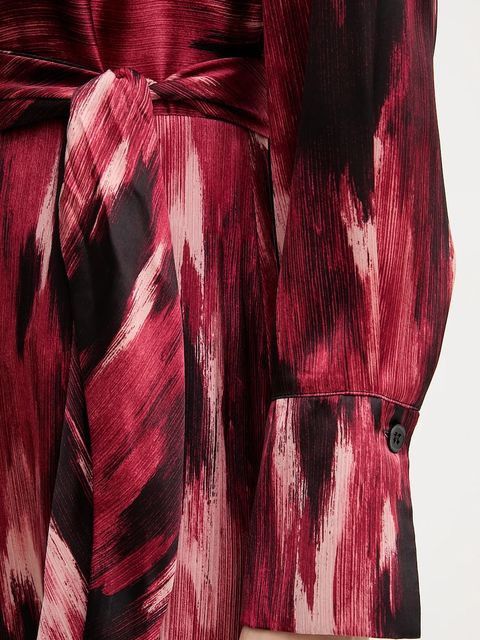 Joseph Ribkoff sukienka kolor czerwony midi rozkloszowana 254124