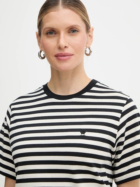 Weekend Max Mara t-shirt bawełniany VENACO damski kolor beżowy 2615971031600