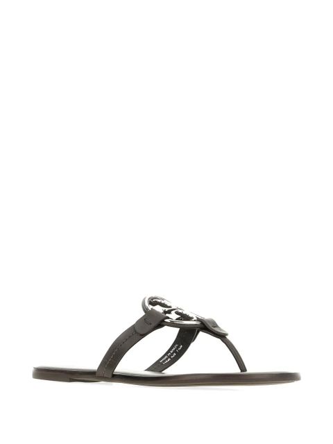 Tory Burch Miller logo-plaque sandals - Brown - zdjęcie produktu nr 2