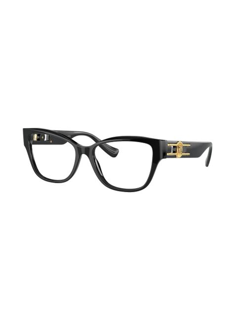 Versace Eyewear Medusa-plaque cat-eye frame glasses - Black - zdjęcie produktu nr 2
