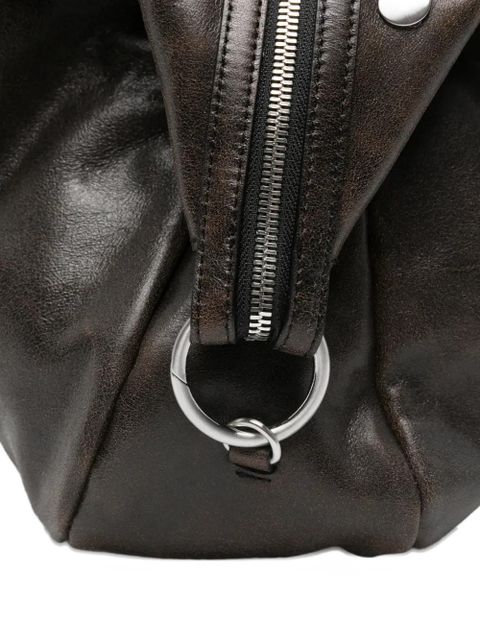 Marge Sherwood stud dumpling tote bag - Brown