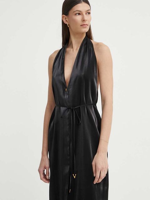 AERON sukienka SERAPHINE kolor czarny midi prosta AW24SSDR517491 - zdjęcie produktu nr 2