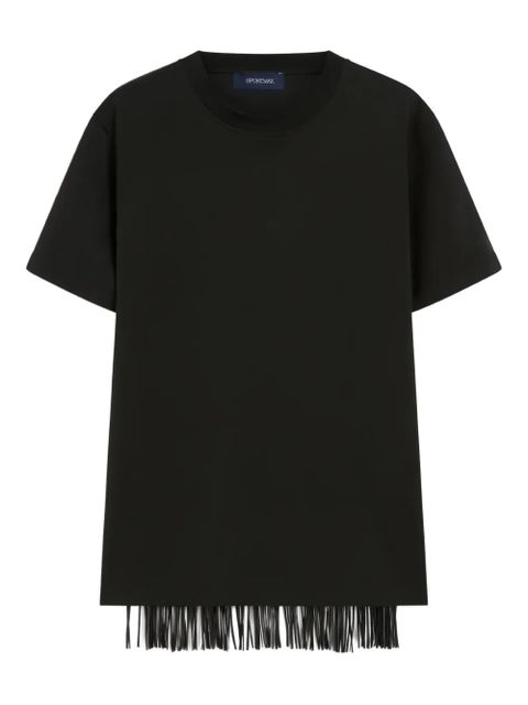 Sportmax Teatino fringed top - Black - zdjęcie produktu nr 1