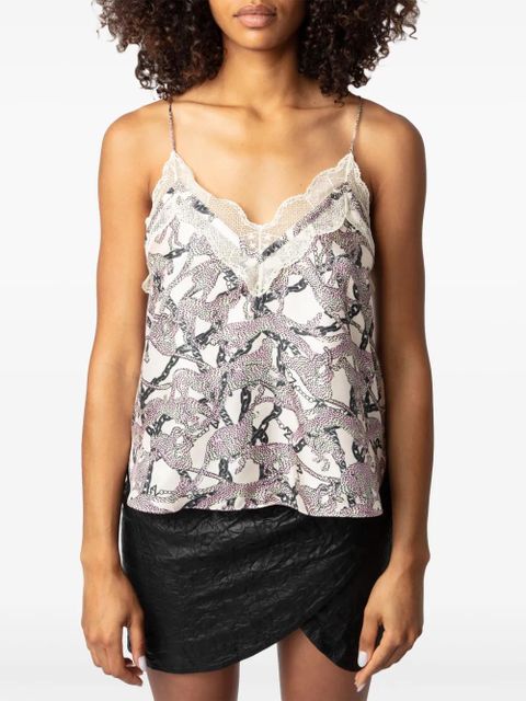 Zadig&Voltaire Christo Wild Chains top - Neutrals