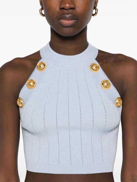 Balmain Coin-buttons detailed top - Blue
