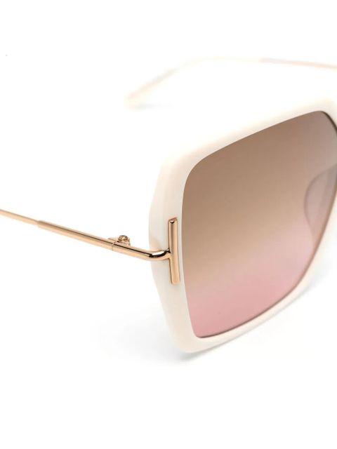 TOM FORD Eyewear square-shaped gradient lenses sunglasses - Neutrals - zdjęcie produktu nr 2