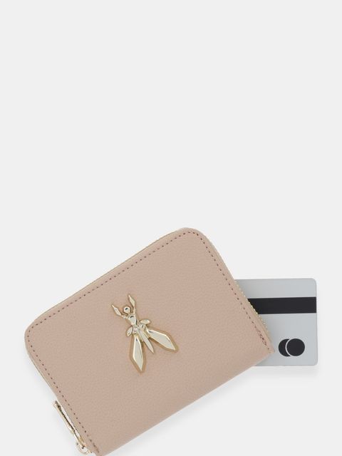 Patrizia Pepe portfel skórzany damski kolor beżowy 8Q0017 L001