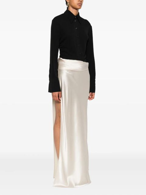 Nanushka satin-slip maxi dress - Neutrals