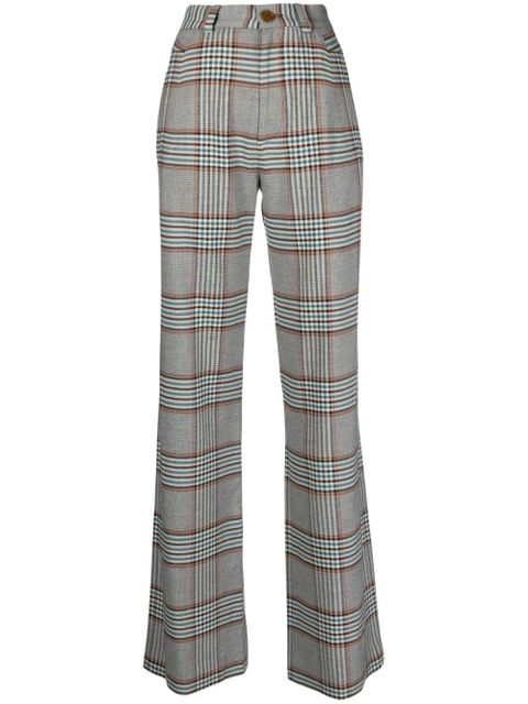 Vivienne Westwood Ray tartan check-pattern trousers - Blue - zdjęcie produktu nr 2