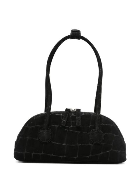 Marge Sherwood Bessette croc-effect calf-suede tote bag - Black - zdjęcie produktu nr 1