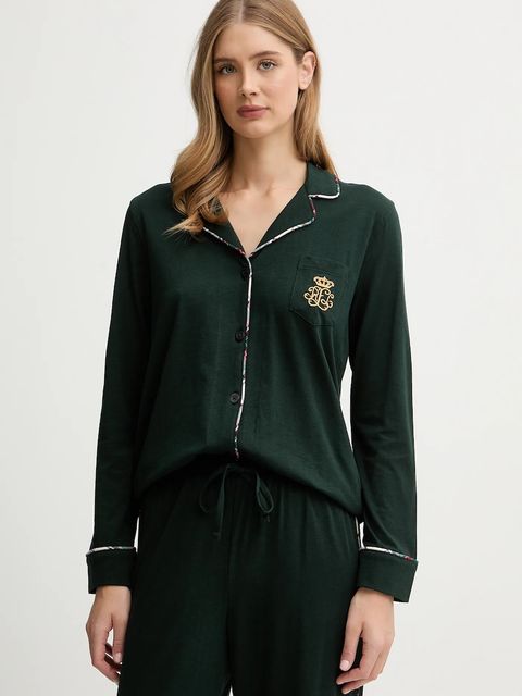 Lauren Ralph Lauren piżama damska kolor zielony ILN72467F