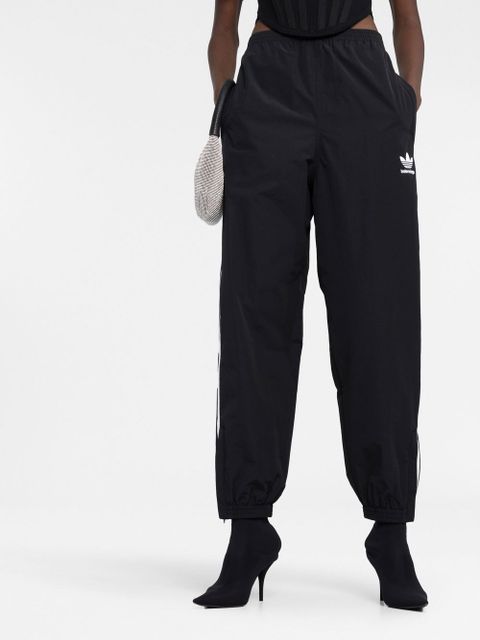 Balenciaga x adidas side-stripe track pants - Black