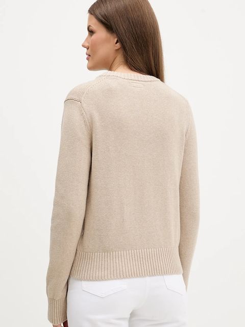 Guess Jeans sweter bawełniany kolor beżowy W4BR10 Z3HM1 - zdjęcie produktu nr 2