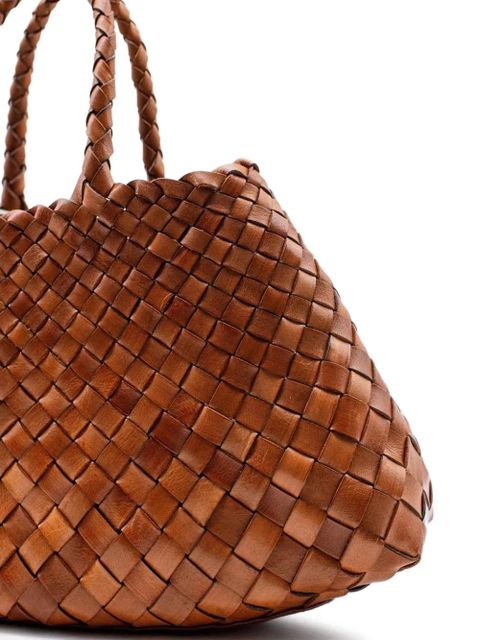 DRAGON DIFFUSION small Santa Croce tote bag - Brown