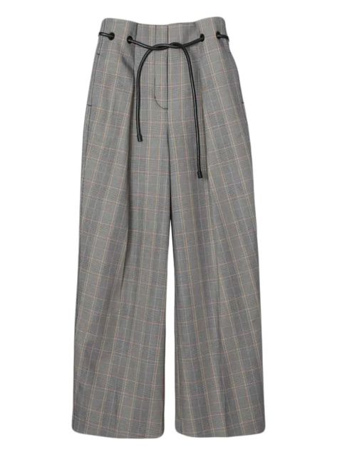 3.1 Phillip Lim plaid-pattern drawstring trousers - Grey - zdjęcie produktu nr 1