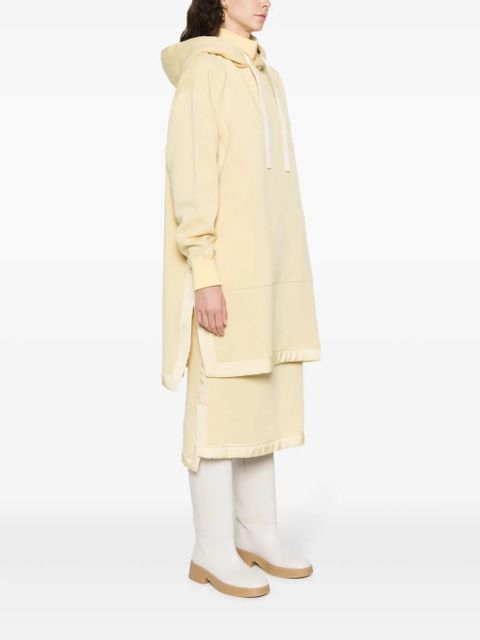 Jil Sander side-slits knitted hoodie - Yellow - zdjęcie produktu nr 2