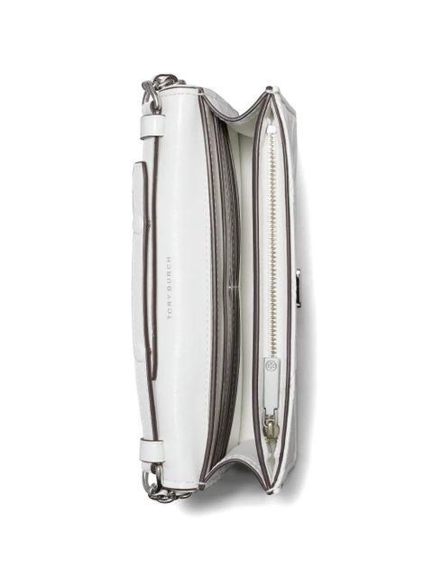 Tory Burch Fleming charm chain crossbody - White