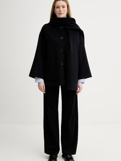 Marc O'Polo sweter bawełniany damski kolor niebieski lekki z półgolfem 600600660271 - zdjęcie produktu nr 2